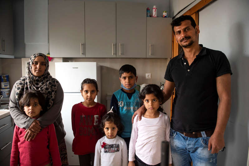 Syrian family reunited, against the odds, in Greece